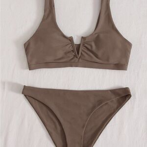 Elegant Tan Bikini Set